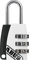 ABUS Combination Lock 155/20 - Padlock with Die-Cast Zinc Housing - Suitcase Lock/Locker Lock with Individually Adjustable Number Code - ABUS Security Level 3 - Silver
