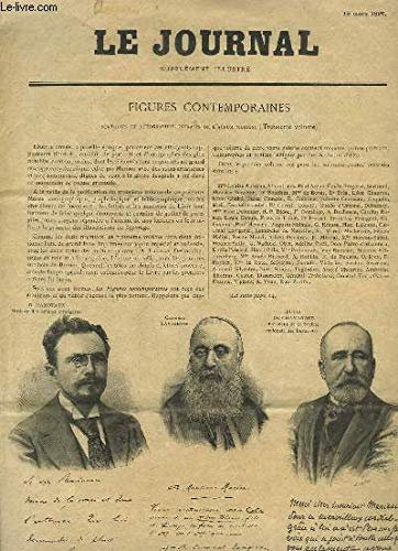 Le Journal, supplément illustré du 15 mars 1897 (portraits et autographes extraits de l'Album Mariani - 3e volume)