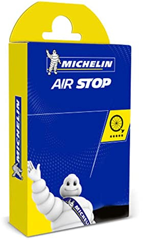 Michelin Airstop Valvula Bici Cámara, Unisex Adulto, Negro, 700x18/25c