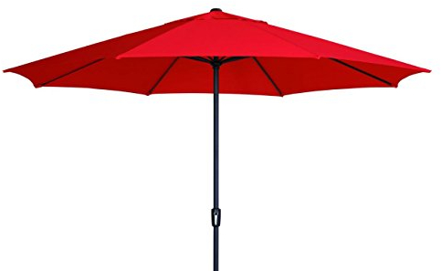 Madison XXL Kurbelschirm Sumatra 400 in rot mit UV-Schutz 40 Plus