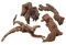 Emours Branches de bois flotté naturel pour décoration de vivarium taille assortie 4 pièces