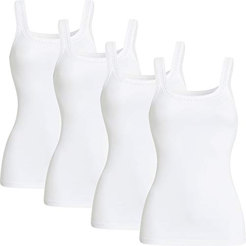 Con-ta Damen-Unterhemd 4er-Pack weiß Größe 58