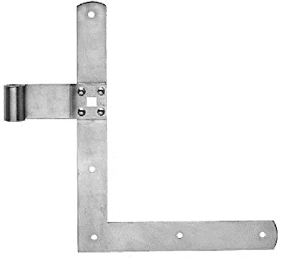 Pollmann®Baubeschläge Winkelband leicht, Rolle Ø 13 mm, 250 x 300 mm, hell verzinkt, 1 Paar