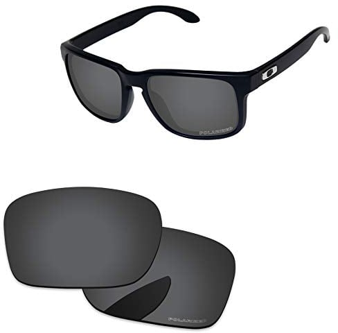 PapaViva Ersatzlinsen für for Oakley Holbrook Schwarz Grau - Polarisiert