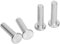 20Pcs Gb867 M6 Rivets En Aluminium Massif À Tête Plate, Attaches[M6*30]