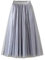 Xmiral Damen Mittlere L鋘ge T黮l Tutu Rock T黮lr鯿ke Elastische Taille Einfarbig Petticoat Party Faltenrock(Grau,L)