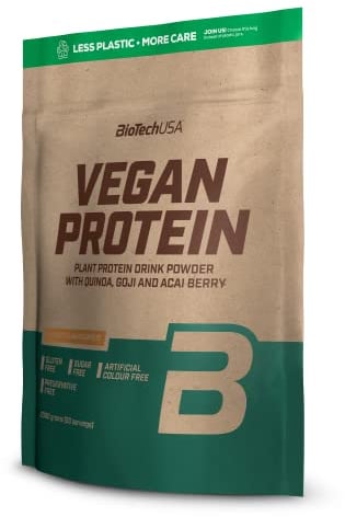 BioTechUSA Vegan Protein | Shake à base de riz et de pois avec super-aliments et acides aminés | Sans sucre, sans lactose et sans gluten, 2 kg, Arachide