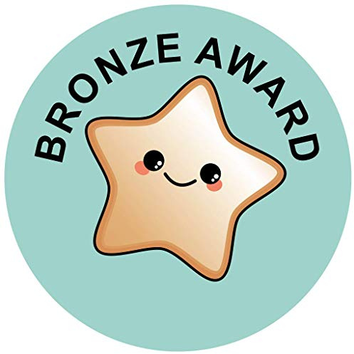 School Stickers Metallic-Bronze-Stern-Aufkleber
