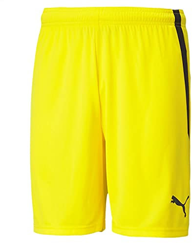 PUMA teamLIGA Shorts, Costume a Boxer Men's, Cyber Yellow, 3XL