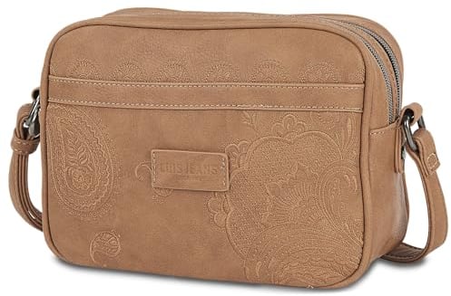 Lois - Handtasche Damen Umhängetasche Damen Klein & Stilvoll Handtasche Damen Umhängetasche Crossbody Bag Damen, Camel