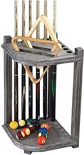 Pool Queue Rack Billard Queue RackBoden-Pool-Queue-Rack mit Aufbewahrungsrille Holz-Billard-Organizer-Ständer mit 10 Löchern WEWYQSJXBXF-211222