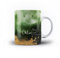 iCaseDesigner Personalised Agate Watercolour Marble Name with Heart 11oz Ceramic Mug - 13. Forest Green