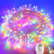 Lezonic Fairy Lights Battery, 120 LED 13M/42Ft String Lights Waterproof, Garden Lights with 8 Modes for Bedroom, Wedding, Party, Christmas Decorations(Multi-Colored)