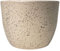 Meliflor Maceta de Cerámica Redonda 25X19CM Blanco Estrellado Duraderas y Resistentes - Decoración - Hogar y Jardín - Artesanalmente Fabricado en España