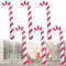 6 Stück Aufblasbare Zuckerstangen Weihnachtsdeko 87 Cm, Weihnachtsdeko Amerikanisch, Aufblasbare Gehhilfe, Groß Grinch Deko Weihnachten Outdoor Haustür Zuckerstangen Christbaumschmuck(Rot-Weiß)