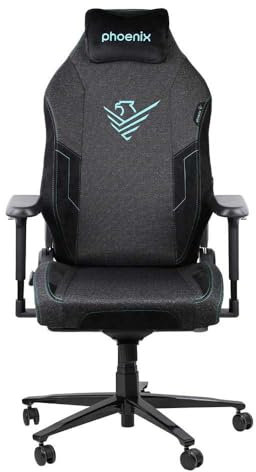 Phoenix Technologies - Silla Gaming Phoenix Monarch | Diseño Ergonómico | Confort Óptimo para Gamers y Profesionales | Material Resistente, Poliuretano, Tela, Talla R