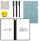 Dry Erase Notebook, 24 x 16,5 cm Wiederverwendbares Trocken Abwischbares Whiteboard-Notizbuch Löschbares Notizbuch für Geschäft Zuhause Büro (Hellblau)