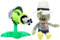 Hilloly Plants vs Zombies 2 Pc Stuffed Plush Toys, Green Plant Shaped Plush Dolls, Zombie Game Theme Gift For Children