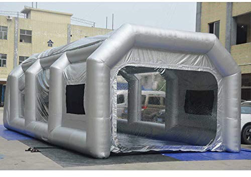 Fricienc Gonfiabile, cabina di verniciatura gonfiabile, tenda per auto, spray Booth Tent, tenda ad aria con filtro dell'aria, gonfiabile, colore spray, cabina, garage per auto (4 x 2,5 x 2,2 m)