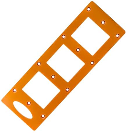 Socket Location Template, Electrical Outlet Stencil | Wall Box Mounting with Hanging Hole,Drywall Mounting Bracket Jig for Bedside Table Socket