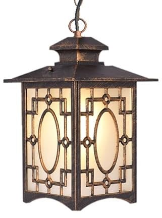 Chandelier Industrial Chandelier Antique Outdoor Pendant Light Retro Industrial Waterproof Chandelier Pergola Garden Ceiling Hanging Lamp for Corridor Porch Chandelier Lighting (Color : Onecolor, Si