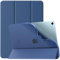 TiMOVO Funda para Nuevo iPad Air 13 Pulgadas (M3/M2-2025/2024), Cubierta Ultra Delgada Translúcida de TPU Suave, Carcasa con Soporte Trifold, Auto Estela/Sueño - Azul Marino