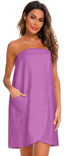 Generisch Saunakilt Damen XXL Frotteekleid Handtuchkleid mit Knopf Saunatuch Saunahut Große Größe Saunakilt Saunahandtuch Plus Size Handtuch Zum Anziehen Sauna Handtuch Multifunktions Handtuch