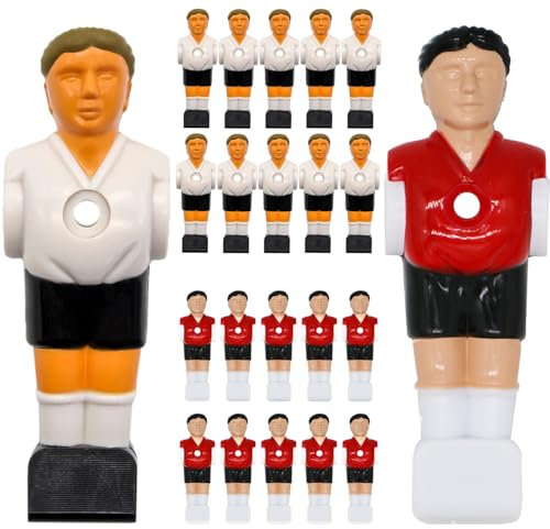 eyepower 22 Tischkicker Figuren 16mm - Deutschland vs. Türkei - Tisch Fussball Kicker Figuren - Tisch Fussballspiel Zubehör Fußball Kickertisch Ersatzteile Tischfussball Figuren Kicker Tisch