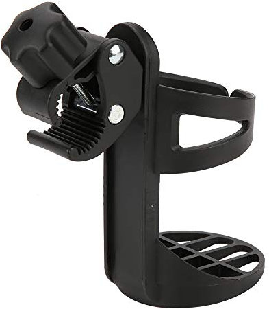 360 Degrees Rotation Baby Stroller Cup Holder, Clamp On Bike Coffee Cup Rack for Pushchair Umbrella Car Bike Strollers Accessories