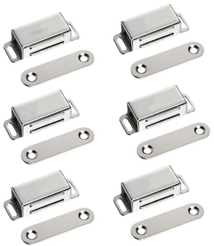 Imanes Puertas Armario,Biluer 6 PCS Imanes Para Puertas Imanes Para Puertas De Armario Iman Puerta Armario Cierre Magnetico Armario Imán Puertas Armario Imanes Cierre Puertas