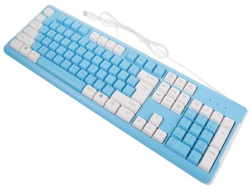 LAPYAPPE USB Wired Mechanical Gaming Keyboard RGB Floating Keyboard Weighted Material for Computer Laptop Office