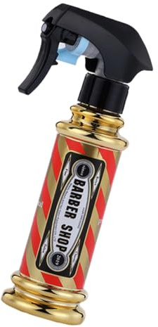 OSOLADY Leichte Kosmetik Sprühflasche aus Kunststoff mit Gutem Dichtungsverschluss und Retro Stil für Friseursalon und Täglichen Gebrauch in Gold