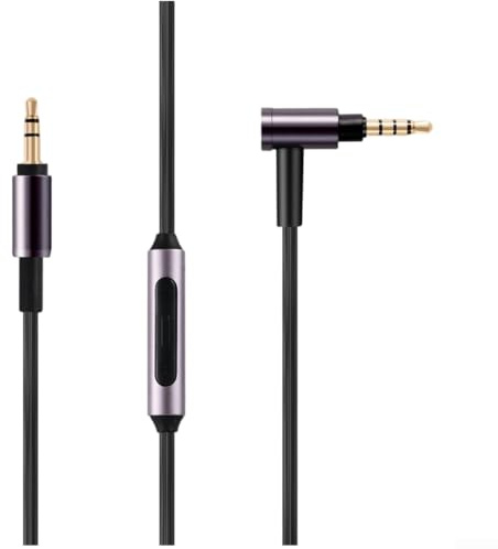 3 5mm Audio Cable with Mic for SONY WH1000XM3 XM4 XM2 H900N H800 Headphones Featuring Oxygen Copper Wire for Clear Audio and Hands Calling (Wired Edition)