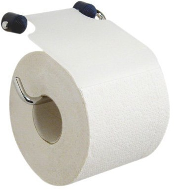 Haceka Aresso 17132110 Papierrollenhalter mit Deckel aus Plastik blau