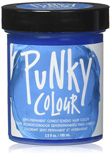 Jerome Russell Punky Colour Semi Permanent Conditioning Hair Color, Lagoon Blue), 100ml