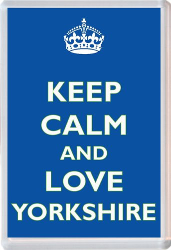 Keep Calm and Love Yorkshire - Novelty Jumbo Fridge Magnet