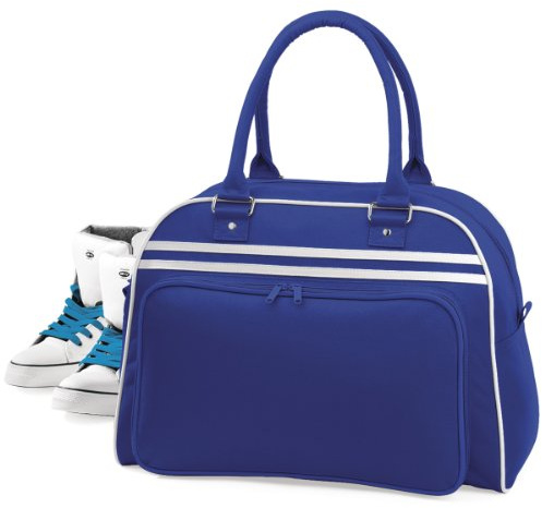 BagBase Bowlingtasche im Retro-Stil Gr. Einheitsgröße, French Navy/White