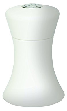 Fletchers' Mill Sierra Salt Shaker, White - 4 Inch, Adjustable Coarseness Fine to Coarse, Made in U.S.A.
