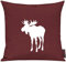 Shirtinstyle Sofakissen, Kissenbezug, Kissenhülle, Tiere Dein Lieblings Tier Elch, Größe 40 x 40cm, Farbe Rot