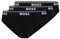 BOSS Herren 3er-Pack Klassische Stretch-Slips mit normaler Passform Slip, Schwarz, Medium