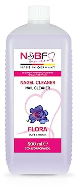 NAILS FACTORY | N&BF Nagel Cleaner Kaffee Duft 570ml fuer Gelnägel Nagel Reiniger in Studioqualität zum reinigen und entfetten