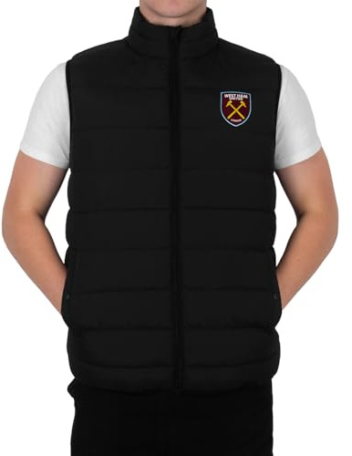 West Ham United Mens Gilet Jacket Body Warmer Padded Official Football Gift