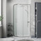 Diamond® 1200 x 800mm Offset Quadrant Shower Door Enclosure for Wet Room Cubicle Enclosures, 8mm Safety Glass, Polished Chrome, Framed, Left Hand