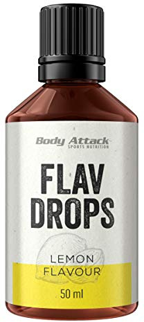 Body Attack Flav Drops 4 x 50ml Zitrone 4er Pack
