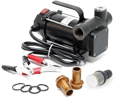 Pompa autoadescante per diesel gasolio 80 l/min 550W 12V altezza di aspirazione 3m