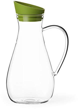 Viva Caraffa, Vetro, Trasparente/Verde, 11 ml X 25 mm X 11 mm