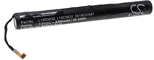 vhbw Replacement Battery compatible with Lenovo Yoga Tab 3 10 Tablet (8200mAh, 3.6V, Li-Ion)
