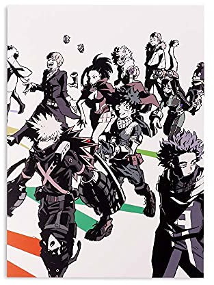 CosplayStudio Hochwertiges My Hero Academia Wandbild auf Hartschaumplatte | Poster 30x42cm | Motiv: U.A. Oberschule