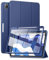 SURITCH Funda Case para iPad Pro 12,9 Pulgadas 5.a/4.a/3.a generación 2021/2020/2018 Carcasa Trasera con Soporte Función Auto-Sueño/Estela Case Protector de Pantalla Incorporado(Azul)