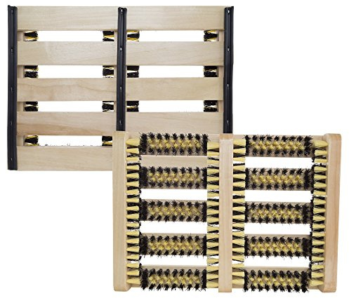 Boot and Shoe Cleaner Scrubber Brush Scraper Mat for Home Entryways, Mud Room, and Garages By Stalwart (Doormats for Removing Dirt, Mud, and Grass)